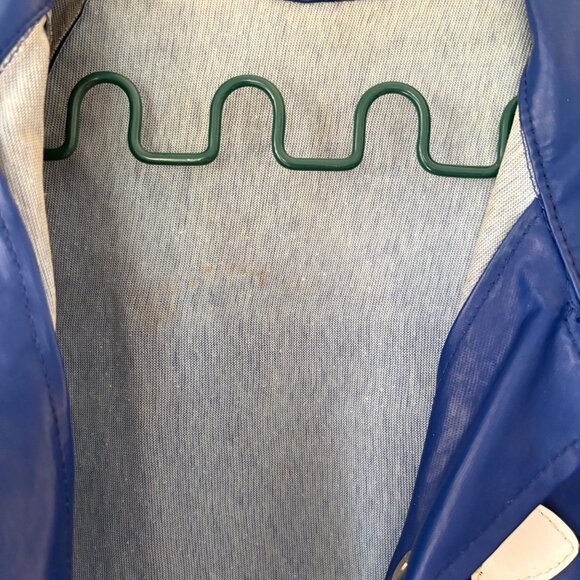 1970s Set Sperry Topsider Navy Blue Raincoat & Hat size M/L Unisex - Picture 10 of 10